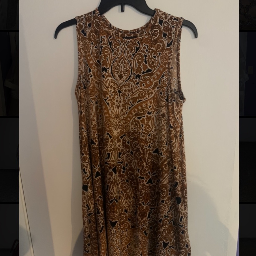 Marshalls orange patterned dress